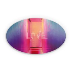 Sticker oval