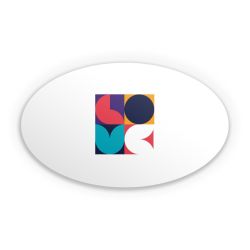 Sticker oval