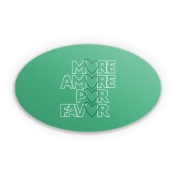 Sticker oval