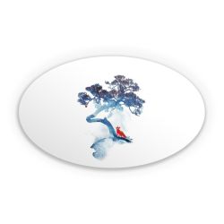 Sticker oval