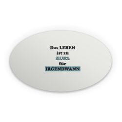 Sticker Oval Einzelsticker