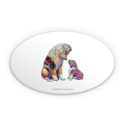 Sticker oval
