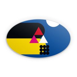 Sticker oval