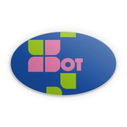 Sticker oval