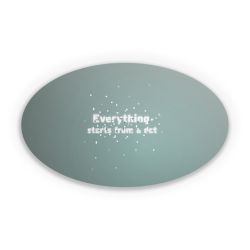 Sticker oval