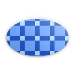 Sticker oval