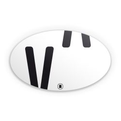 Sticker Oval Einzelsticker