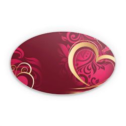 Sticker oval