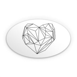 Sticker oval