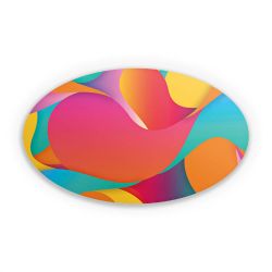 Sticker oval