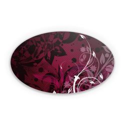 Sticker oval