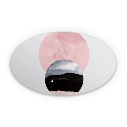 Sticker oval