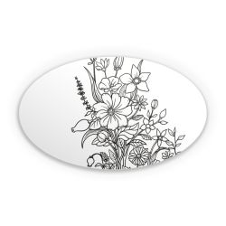 Sticker oval