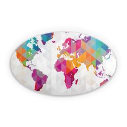 Sticker oval