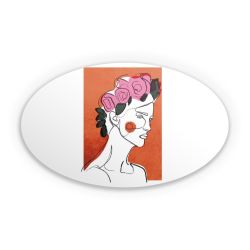 Sticker oval