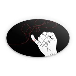 Sticker oval