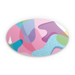 Sticker oval