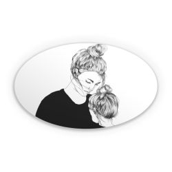 Sticker oval