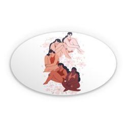 Sticker oval