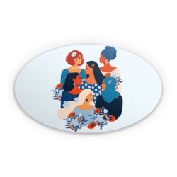 Sticker oval