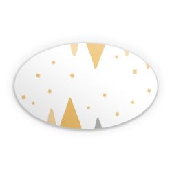 Sticker oval