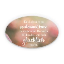 Sticker Oval Einzelsticker