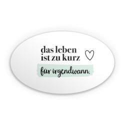 Sticker Oval Einzelsticker