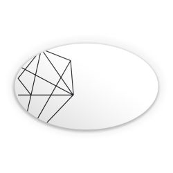 Sticker oval