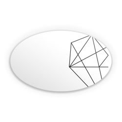 Sticker oval