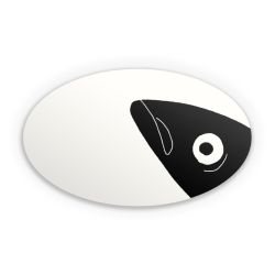 Sticker oval