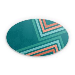 Sticker oval