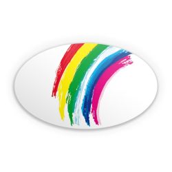 Sticker oval