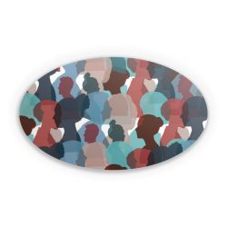 Sticker oval