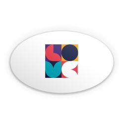 Sticker Oval Einzelsticker