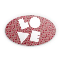 Sticker oval