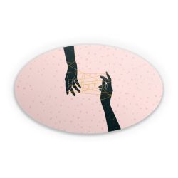 Sticker oval