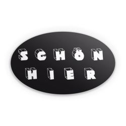 Sticker Oval Einzelsticker