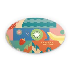 Sticker oval