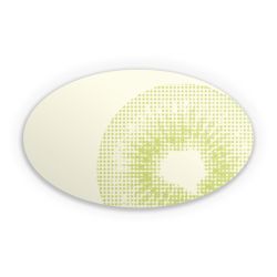 Sticker oval