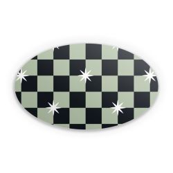 Sticker oval