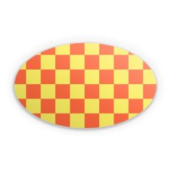Sticker oval