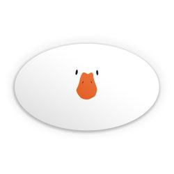 Sticker oval