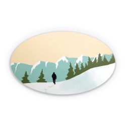 Sticker Oval Einzelsticker