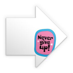 Sticker arrow
