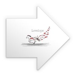 Sticker arrow