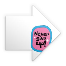 Sticker arrow