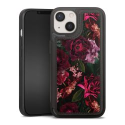 Dunkelrote und rosa Blüten