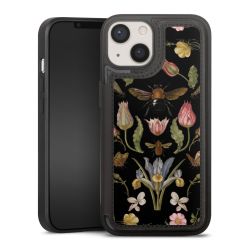 Wildblumen und Biene Schwarz