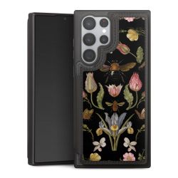 Wildblumen und Biene Schwarz