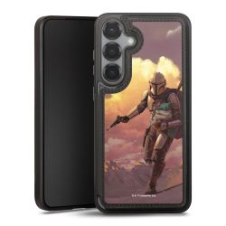 Der Mandalorianer und Grogu Sonnenguntergang Wolken